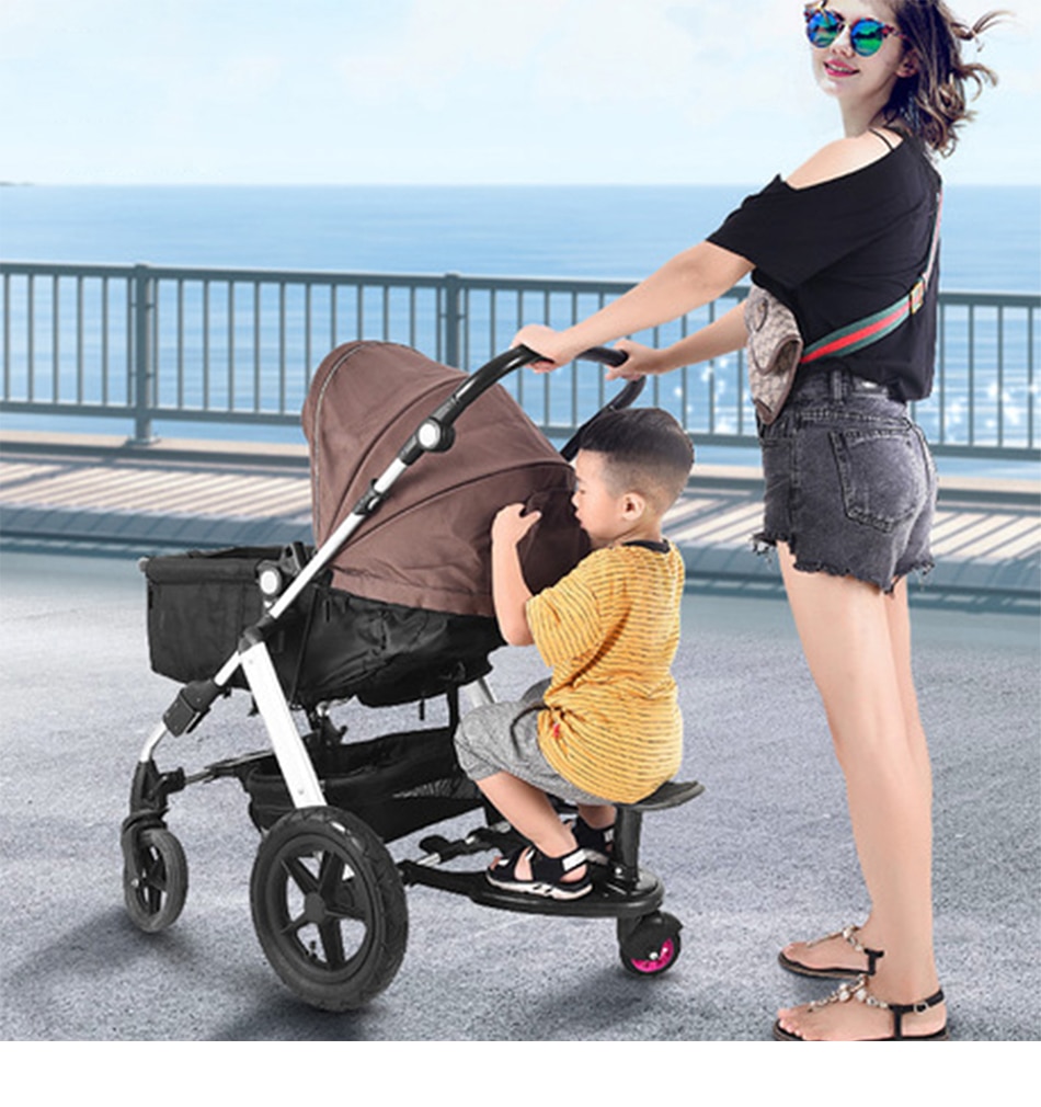 Baby Stroller Wheeled Buggy Board Pushchair Stroller Kids Child Safety Comfort Step Board Up To 25Kg Baby Stroller Accessories